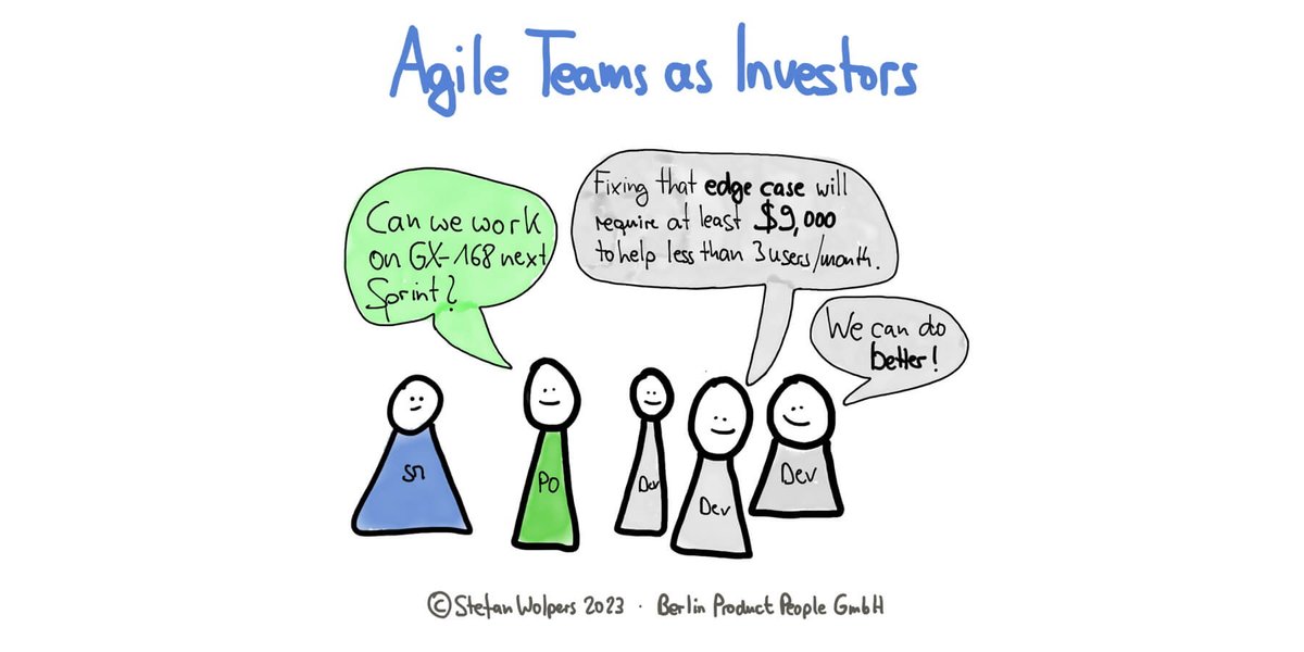 Scrumdotorg's tweet image. 🇩🇪 Ein Blick auf eine kaum genutzte Möglichkeit der Schaffung von Werten für Kunden und Organisation. ow.ly/Qbwe50SzLKp @StefanW #AgileTeams