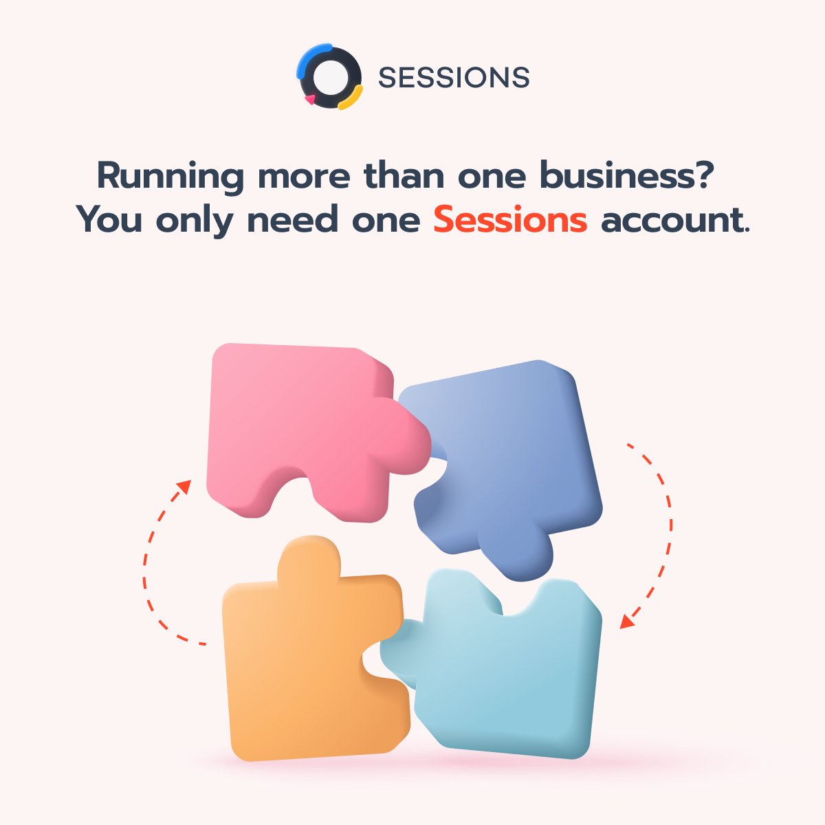 You already know you can have multiple workspaces in Sessions. Now you can have multiple organizations too! Think of a workspace as a room inside a house, and an organization as the house. 

Try it out: resources.sessions.us/resources/help…

#webinar #workshop #meetings #sessions