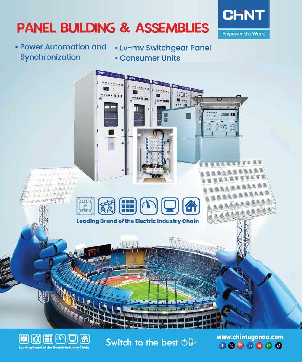 ChintUganda's tweet photo. In industrial manufacturing, electrical control panels are the vital nervous system of complex mechanical systems. At Chint Uganda, We have Proven Expertise in Panel Building,  Assembly, and Wiring.
#PanelBuilding #panelAssembly #panelWiring #chintUganda #chintElectric https://t.co/TaJ3z5JJjK