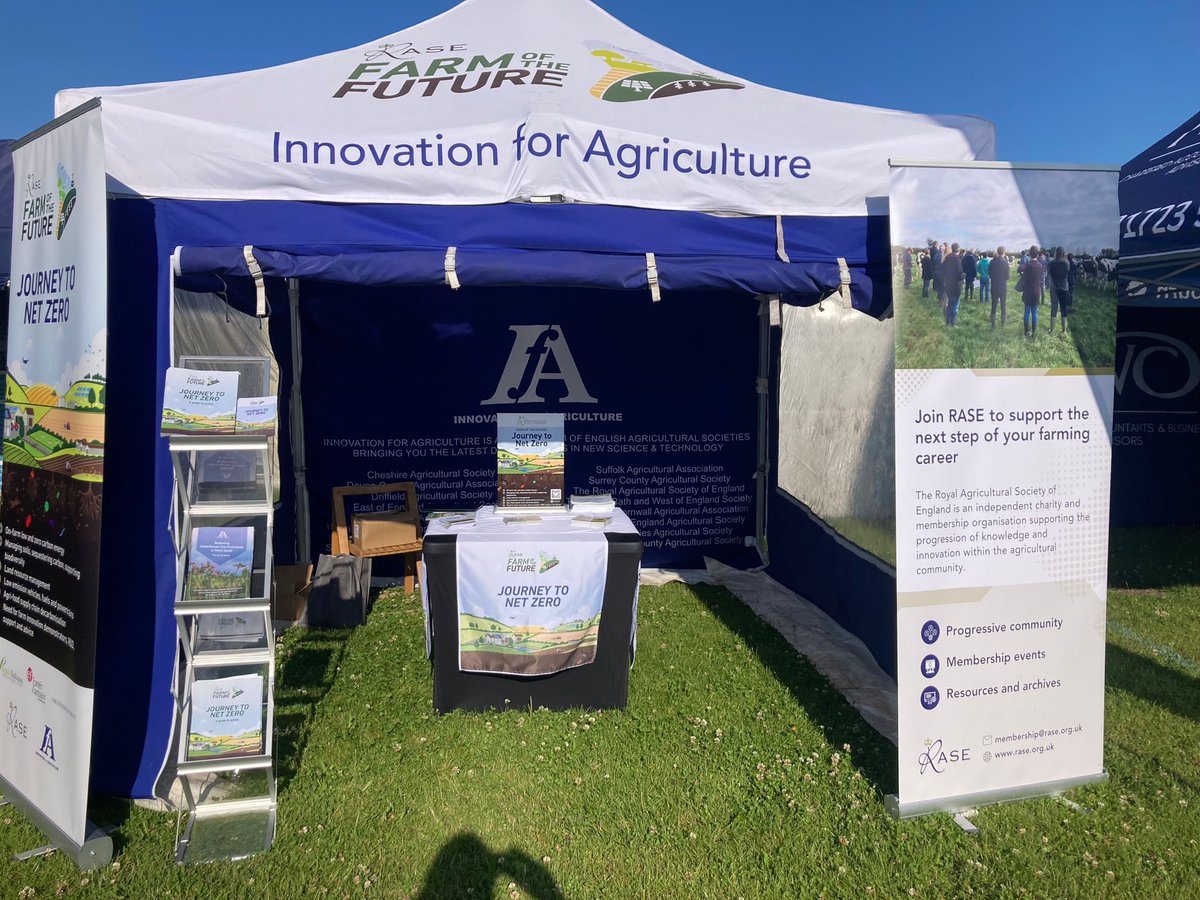 InnovationforAg's tweet photo. Are you at @DriffieldShow today? Come over to the IfA and @RoyalAgSociety stand to discuss future farm fuels, net zero or just to say hello 👋 https://t.co/unurbsJaNf