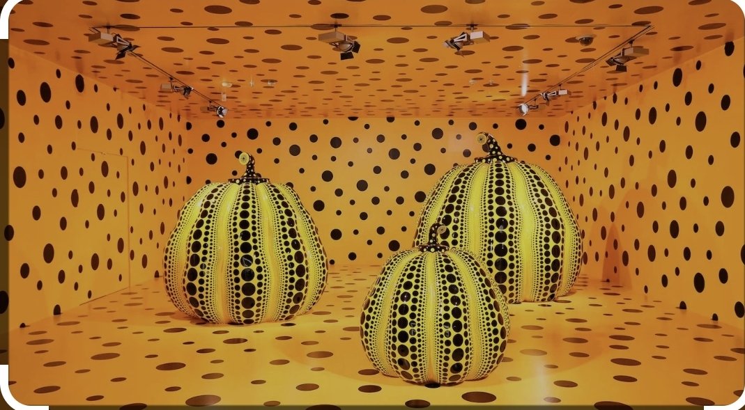 ajaodemaria's tweet image. Yayoi Kusama, la artista más cotizada del momento. Tiene 95 años y desde los años 70 vive en un psiquiátrico en Japón