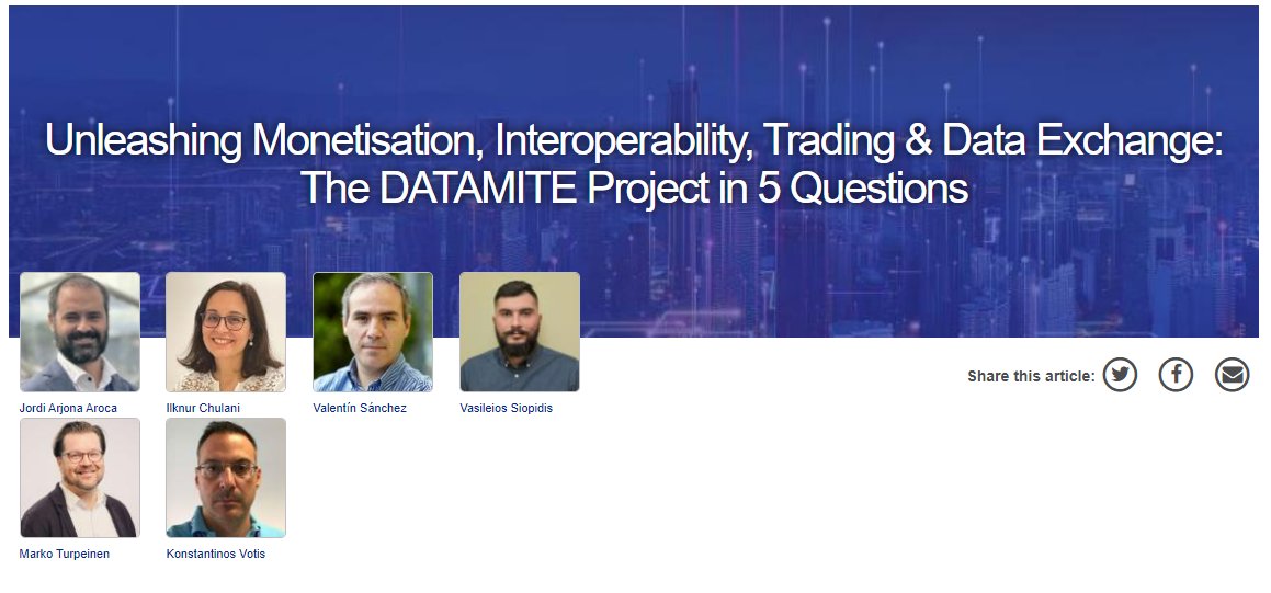 DATAMITE_EU's tweet photo. DATAMITE in 5️⃣ questions!
Some of our consortium members explain and delve a little deeper into the project, its role in #DataMonetisation and its relationship with #DataSpaces in this article prepared by @EclipseFdn for its latest newsletter.
📖📎https://t.co/0pwbjGYtzf https://t.co/DJriT18zXU