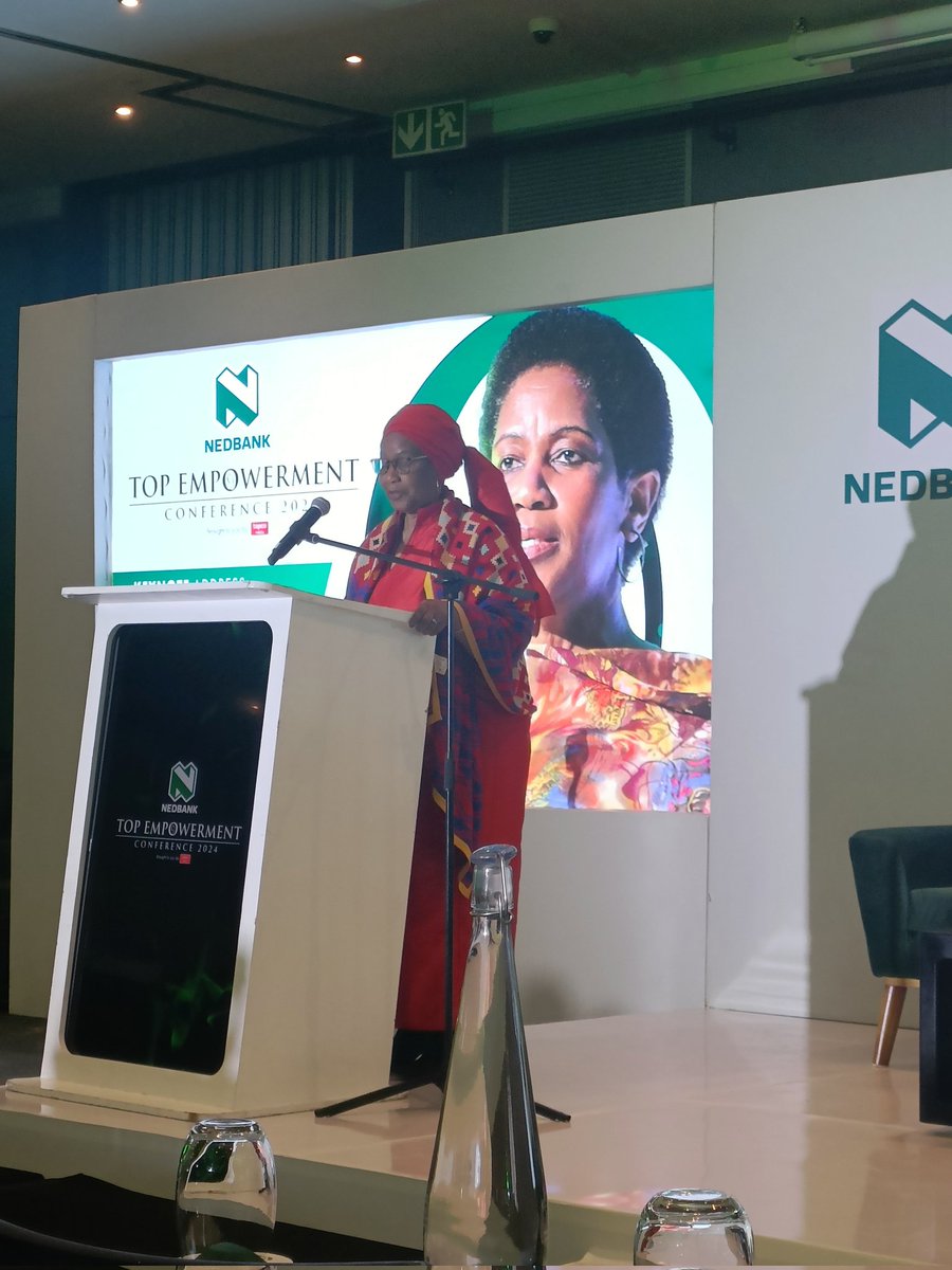 Anine_za's tweet photo. Up next, an uplifting keynote address by Former Deputy President of the Republic of South Africa, Phumzile Mlambo-Ngcuka reminding us of the challenges and change needed in South Africa. @Topco_Media @TopEmpowerment #topempowerment @Nedbank https://t.co/DU7OVCnGfH
