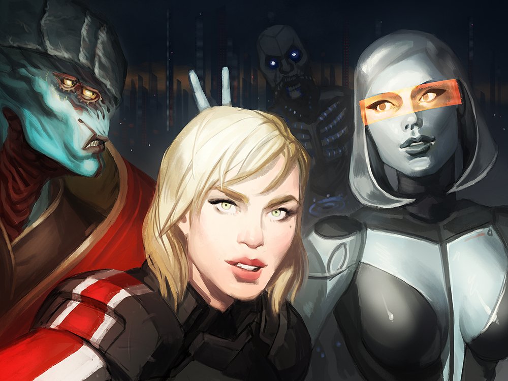 Selfie by Crystal Graziano 💙

#MassEffect #Edi #Javik #femshep