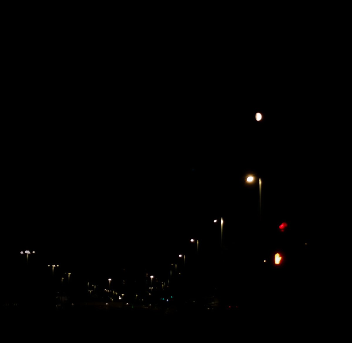 ashwinthajoy's tweet image. Mighty Moon dominating the street lights ❤️ #RandomShots #Moonstories