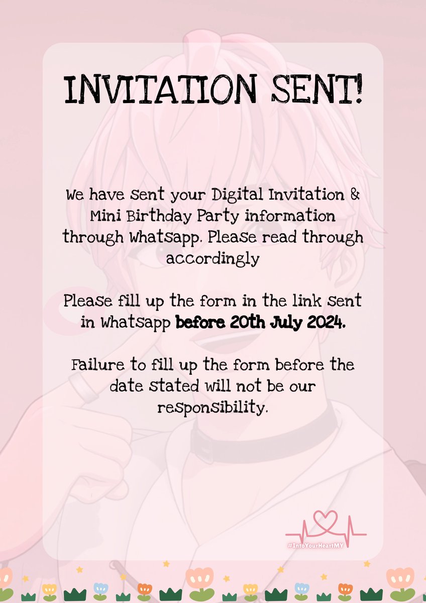 SilverHoMY's tweet photo. Check your Whatsapp Inbox‼️

Please make sure to fill up the form sent to you🫶

#IntoYourHeartMY https://t.co/DVgdtENtgR