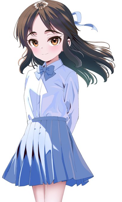 制服っぽい橘ありす。夏コミの新刊もよろしくお願いします。 