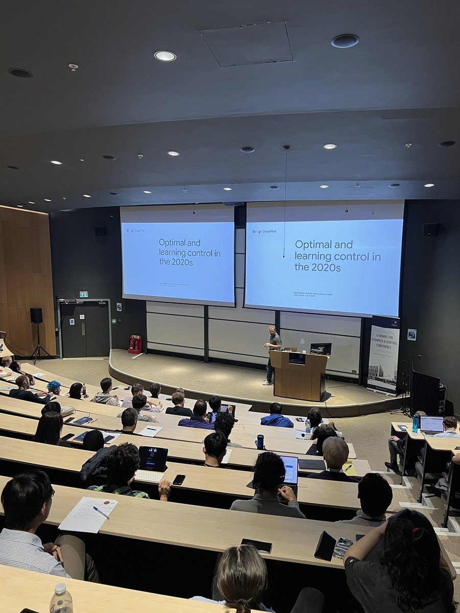 perseidas's tweet photo. #L4DC Keynote: βThe state of optimal and learning control in the 2020sβ by
Jonas Buchli (@GoogleDeepMind) at @l4dc_conf https://t.co/M06DPa3slF