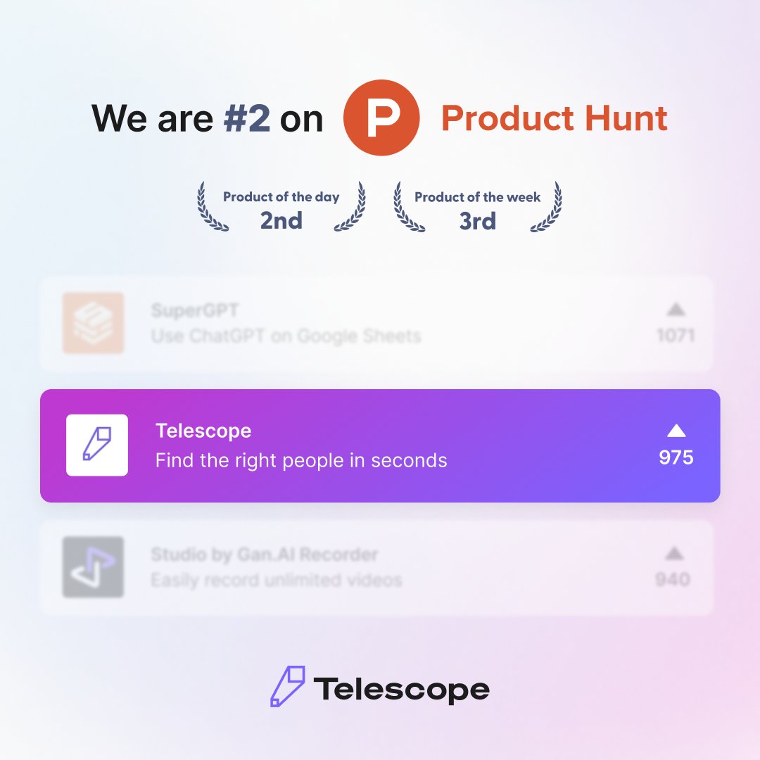 Telescope tweet media