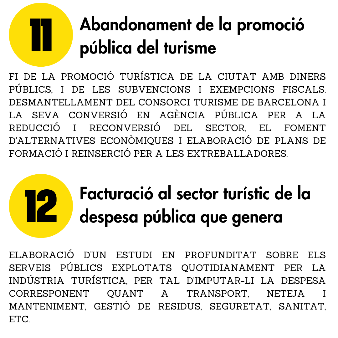 AssBarrisDT's tweet photo. 11. Prou promoció pública turisme i desmantellament de @BarcelonaTurism, reconversió en agència pública per al #DecreixementTurístic
12. Facturació al sector turístic dels serveis públics que explota implícitament
#ForaLobbies
#DecreixementTurístic JA!
#PosemLímitsAlTurisme https://t.co/9AGGW9n92g
