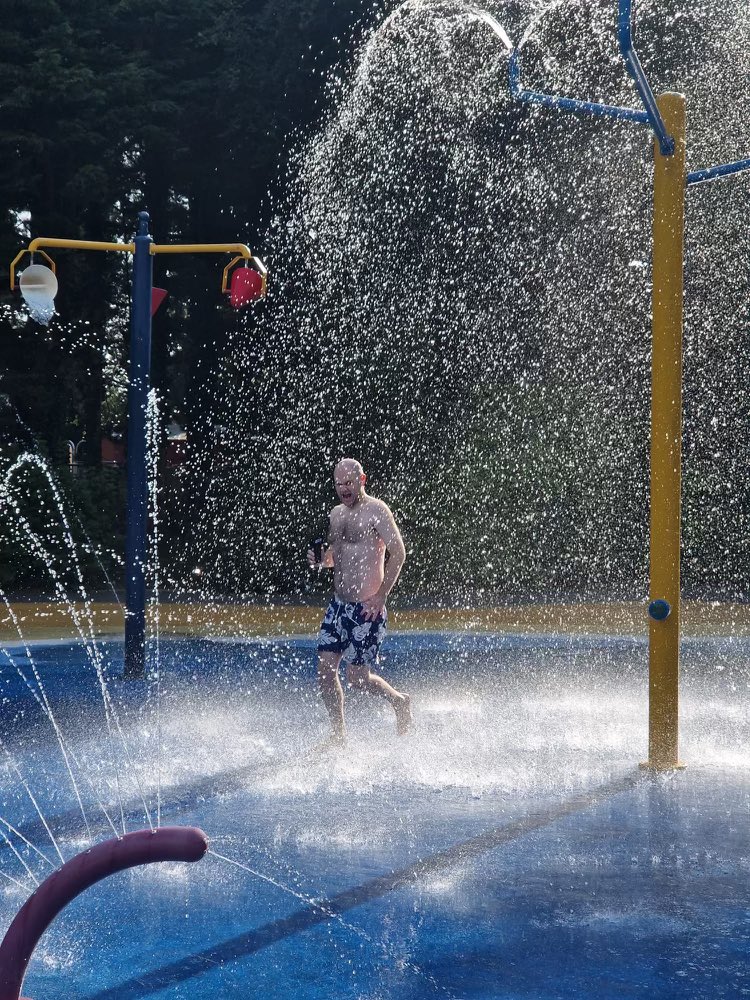 Put me and <a href="/GrahamLiver/">Graham Liver</a>  off our breakfast today. <a href="/MikeStevensBBC/">Mike Stevens</a> live at the Splash Park in #morecambe