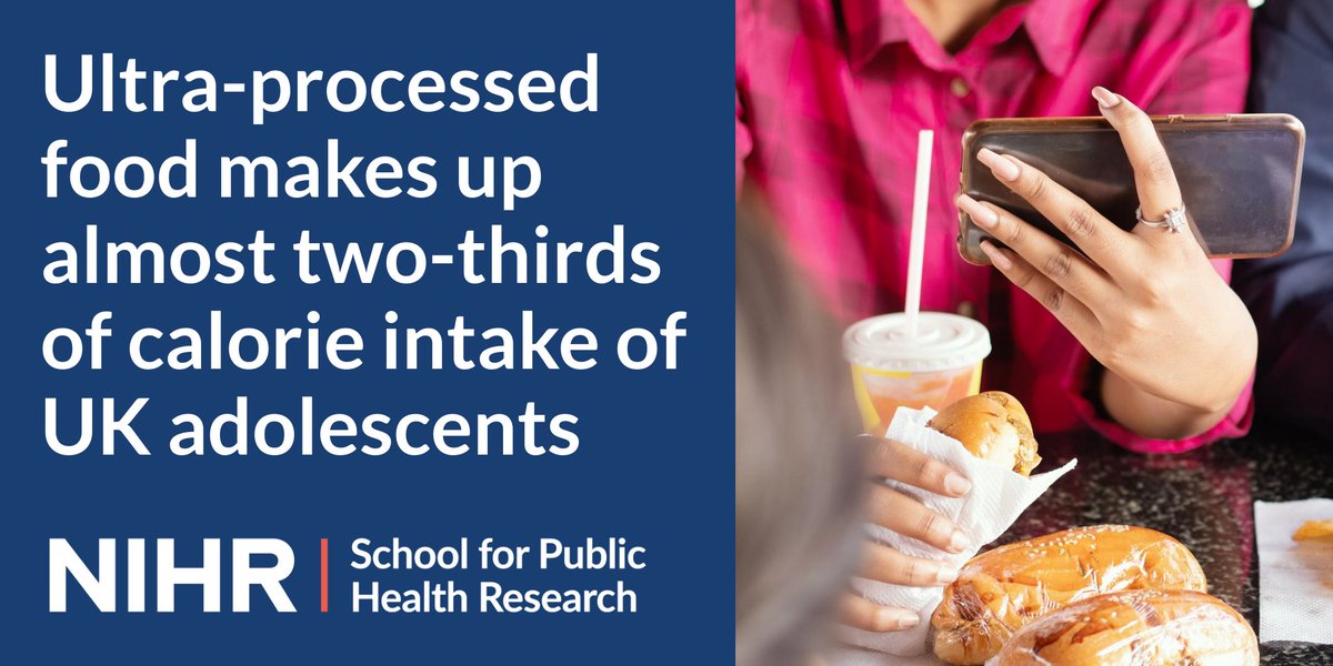 NIHR SPHR (@nihrsphr) on Twitter photo New #SPHR research led by <a href="/YanainaChU/">y</a> has found adolescents in the UK consume around 66% of their calories from UPFs and that more disadvantaged groups consume more UPFs
sphr.nihr.ac.uk/news-and-event…
<a href="/NIHRresearch/">National Institute for Health and Care Research</a> <a href="/BristolUniCPH/">BristolUniCPH</a> <a href="/MRC_Epid/">MRC Epidemiology Unit</a> #UltraProcessedFoods #PublicHealth New #SPHR research led by <a href="/YanainaChU/">y</a> has found adolescents in the UK consume around 66% of their calories from UPFs and that more disadvantaged groups consume more UPFs
sphr.nihr.ac.uk/news-and-event…
<a href="/NIHRresearch/">National Institute for Health and Care Research</a> <a href="/BristolUniCPH/">BristolUniCPH</a> <a href="/MRC_Epid/">MRC Epidemiology Unit</a> #UltraProcessedFoods #PublicHealth