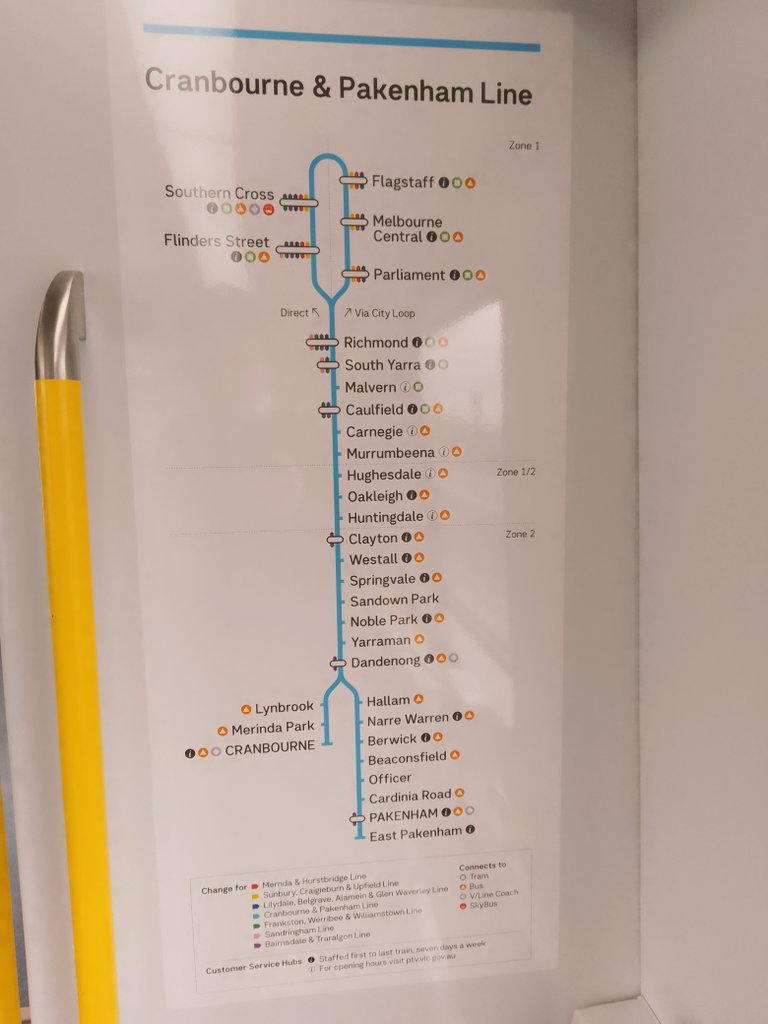 craig_halsall's tweet photo. #PakenhamLine 4EVA 😍
Updated line map on #HCMT set 36 with both #EastPakenham & #Malvern added 💪
#MetroTrains https://t.co/BIXOwB9fX9