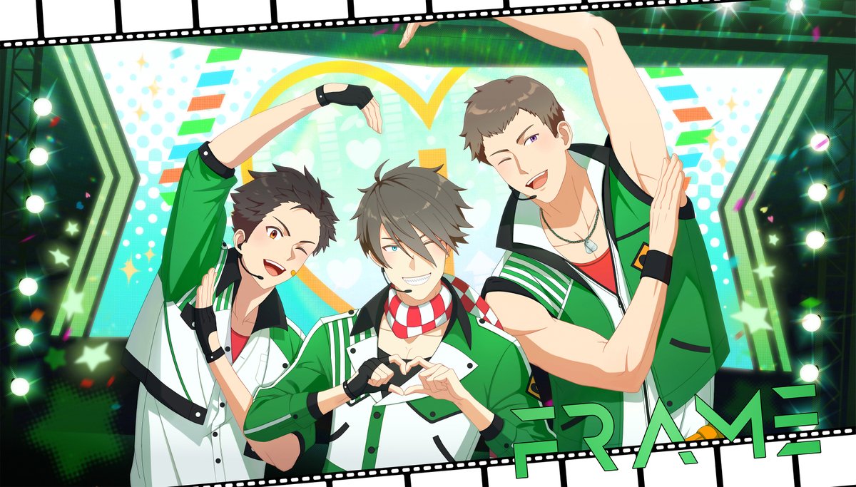 Pondering_315's tweet photo. SideM 10周年, 축하합니다-!!🌟🐉🦈🧸🌟

[Side M] 10周年記念合作·合唱 | GLORIOUS RO@D Frame으로 참여했으며, 전체 영상으로 다른 프로듀서분들의 아름다운 사이드엠 작품을 꼭 봐주세요:D💚

#SideM  #SideM10周年 https://t.co/GQ1NnUxQLN