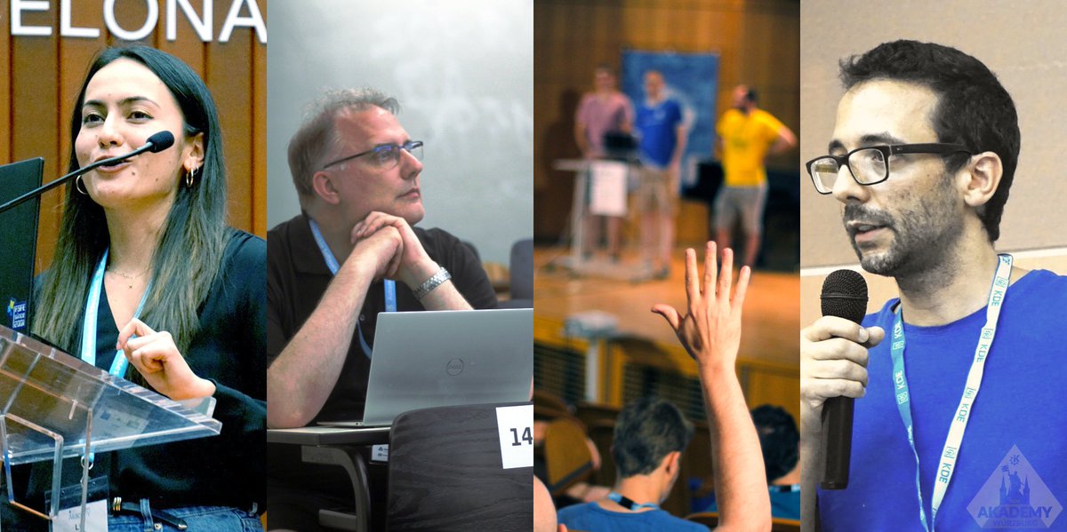 akademy's tweet photo. The #Akademy2024 schedule is here!
Find out all about KDE's goals, what's new in the latest wave of desktop and mobile applications, and how KDE Eco is saving the environment, backends, frontends, and KDE for work, life and fun.
https://t.co/wvnRdt3U6f https://t.co/zTEqZ5i1Sn