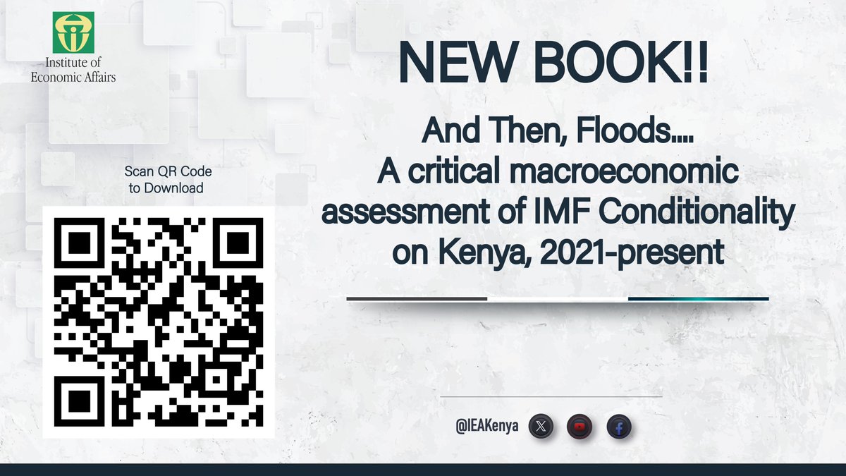 New publication alert! 🚨

New paper just out ➡️And Then, Floods..
A critical macroeconomic assessment of IMF Conditionality on Kenya, 2021-present.👇