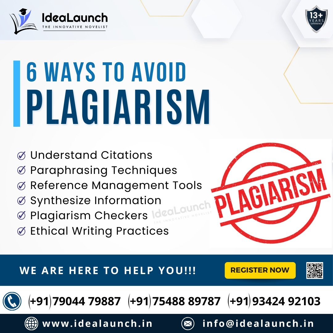 IdeaLaunchPhD's tweet photo. 6 ways to avoid Plagiarism - IdeaLaunch 

For additional details, Get in touch with us :

Website:
https://t.co/eXgKYNY9ZP

#plagiarism #turnitin #PlagiarismCheck #PlagiarismRemoval #researchwriting #PhD #phdlife #researchpapersupport #Idealaunch https://t.co/BtaIsDunJp