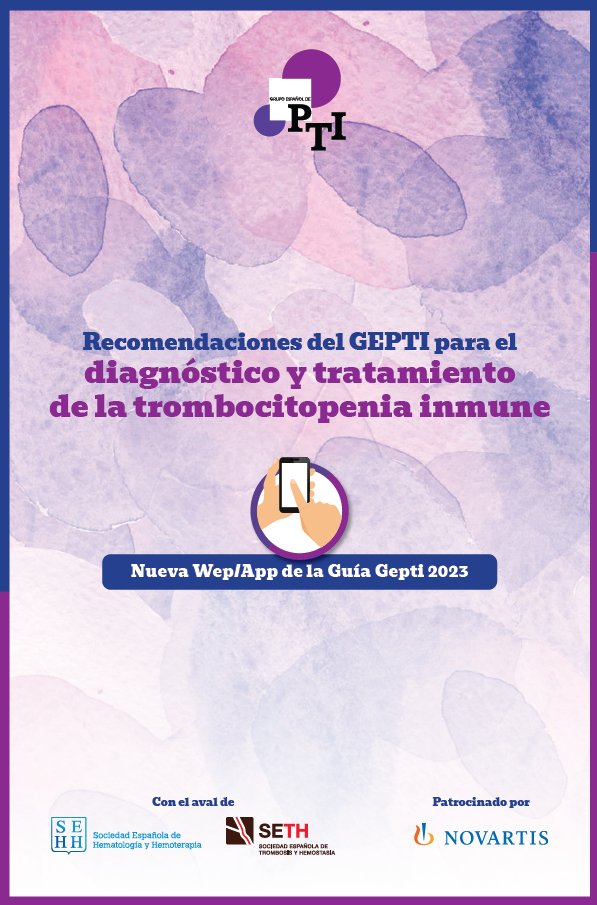 sehh_es's tweet photo. 📢Atención especialistas en trombocitopenia inmune #PTI @grupogepti 

🆕Tras la nueva Guía de recomendaciones #GEPTI para el diagnóstico y tratamiento de la #PTI, llega la nueva Web/App que va a permitir una rápida y ágil consulta a todos los especialistas que la utilicen.

📲Entra en https://t.co/lxcWZwXbkc para ver las instrucciones de uso y descarga fácilmente en cualquier dispositivo.

@SETH__Oficial #SEHHContigo #SEHHematología