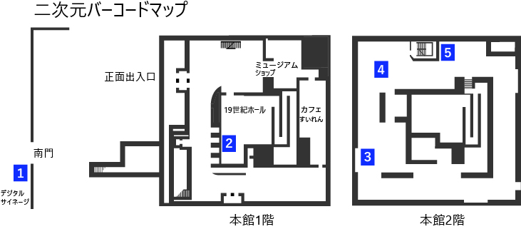 NMWATokyo's tweet photo. 展示室床に貼ってある二次元バーコードシールを探して、No.2~5のコンテンツもぜひお試しください!
#ゆびさきでめぐる世界遺産 #ぐるぐる西美 #NMWATokyo #SEIBI #国立西洋美術館 https://t.co/GXz8W2Fetm