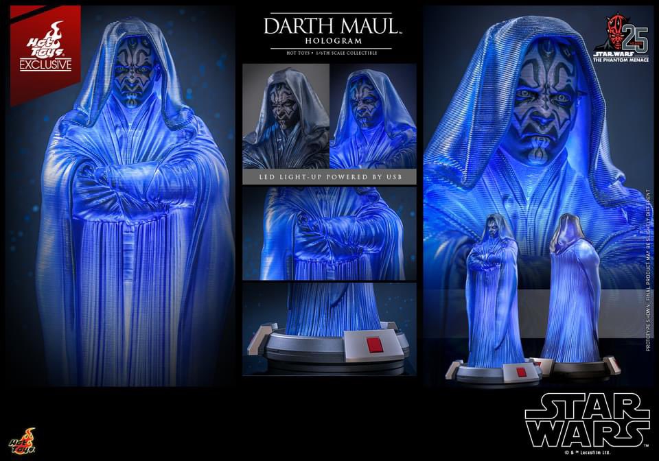 6thscale_KaWu's tweet photo. 【Star Wars: The Phantom Menace™- 1/6th scale Darth Maul™ Hologram Collectible】
New announcement!
Hot Toys exclusive item limited 1,500 units available only in selected markets.
#DarthMaul #SWTPM #ThePhantomMenace #StarWars #Lucasfilm #HotToysCollectibles #SixthScale https://t.co/dlQsUM2jot