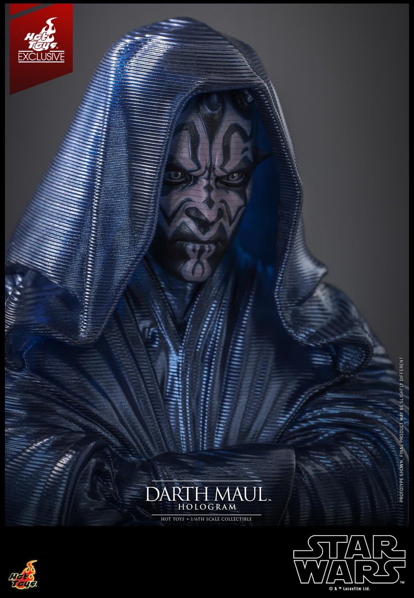 6thscale_KaWu's tweet photo. 【Star Wars: The Phantom Menace™- 1/6th scale Darth Maul™ Hologram Collectible】
New announcement!
Hot Toys exclusive item limited 1,500 units available only in selected markets.
#DarthMaul #SWTPM #ThePhantomMenace #StarWars #Lucasfilm #HotToysCollectibles #SixthScale https://t.co/dlQsUM2jot
