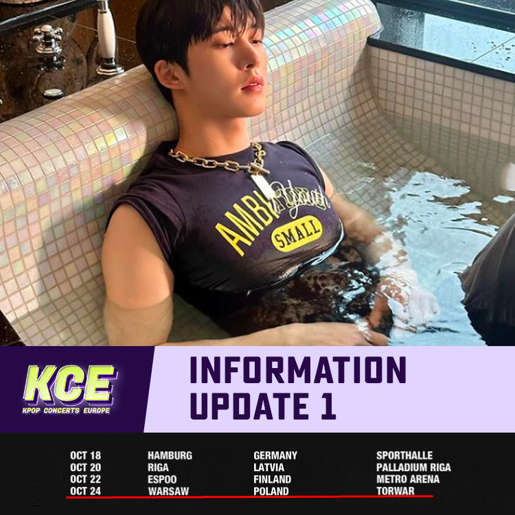 kpopconcertseu's tweet photo. UPDATE: B.I has added another city! He will now also be visiting in Warsaw, Poland on the 24th at Torwar.
Ticket sale will start Fri Jul 19, 2024 10:00 AM
https://t.co/FgFOUf2Kgl
#BI #๋น์์ด #BITOUR #BIeurope #HYPEUP https://t.co/7B62hZhnqq