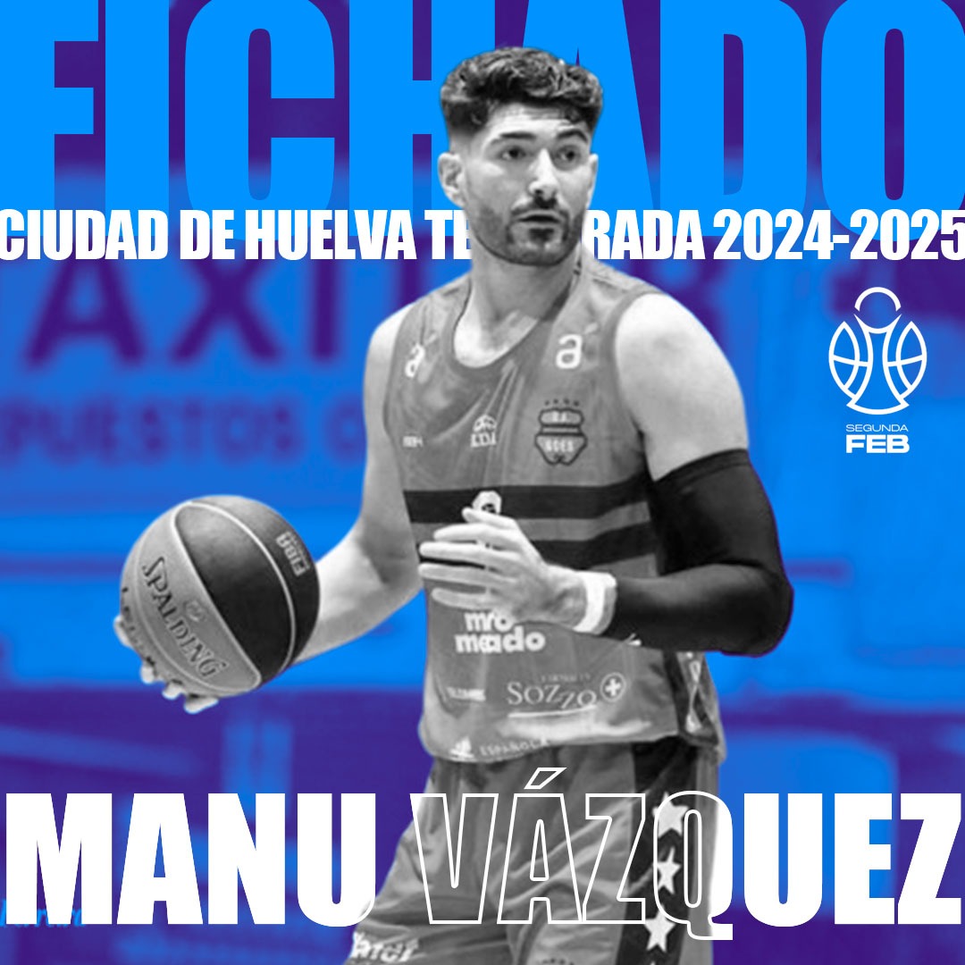 𝘾𝙞𝙪𝙙𝙖𝙙 𝙙𝙚 𝙃𝙪𝙚𝙡𝙫𝙖 (@ciudaddehuelva) on Twitter photo 🏀✨ ¡Manu Vázquez se une al Ciudad de Huelva! 🌪️ 
Puro talento y un historial envidiable ¡espectáculo garantizado!
🏅 De la selección U16 a conquistar Uruguay, viene para hacernos soñar. 
#ManuVázquez #CiudadDeHuelva #BaloncestoEspectáculo 🏀✨ ¡Manu Vázquez se une al Ciudad de Huelva! 🌪️ 
Puro talento y un historial envidiable ¡espectáculo garantizado!
🏅 De la selección U16 a conquistar Uruguay, viene para hacernos soñar. 
#ManuVázquez #CiudadDeHuelva #BaloncestoEspectáculo