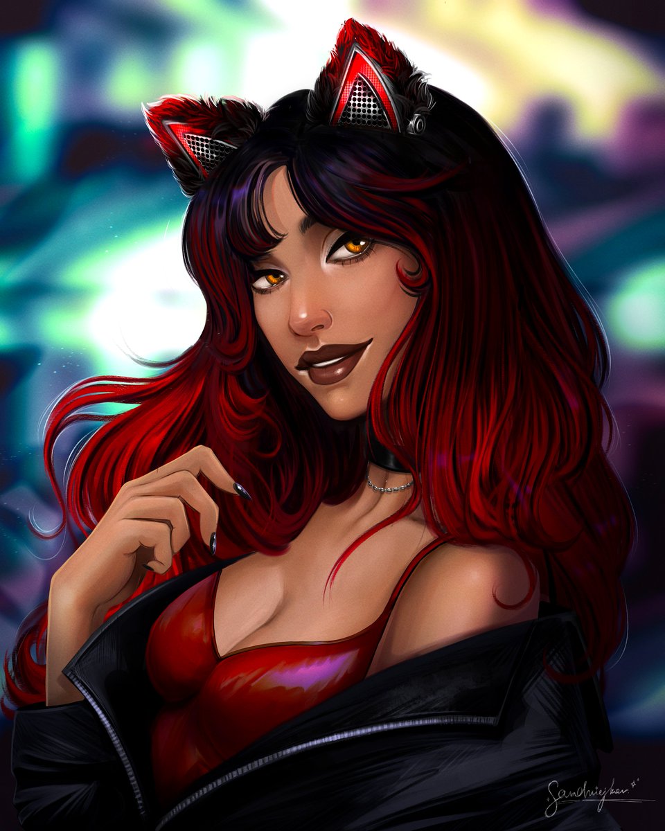 sandriejkov's tweet photo. Cat, I'm a kitty cat. 

#digitalart #art #ArtInspiration https://t.co/X6d2GN20Cp