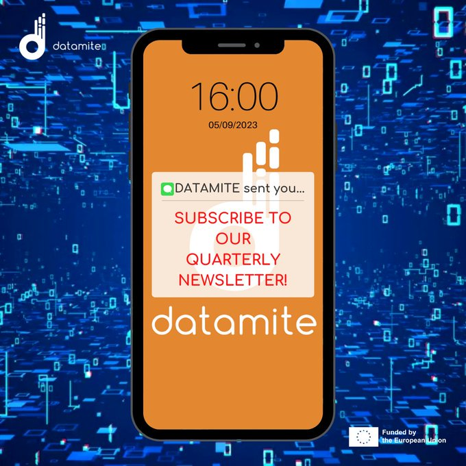 DATAMITE_EU's tweet photo. 🤔Are you ready to break down the barriers of #DataMonetisation and unlock the full potential of your #data? The DATAMITE Project Newsletter is the key to success!
Subscribe now ➡️https://t.co/GnhKdGxMO8 https://t.co/JgE9kRhtl3