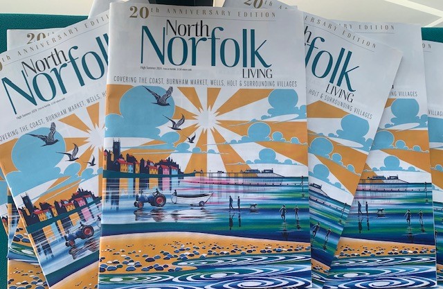 20 year anniversary issue of North Norfolk Living <a href="/NNorfolkLiving/">North Norfolk Living</a>  Come and get your free copy from the library <a href="/TeamQEH/">The QEH King's Lynn</a> . Awesome cover by local genius artist Samuel Thomas (love your work) samuelthomasart.co.uk/originals