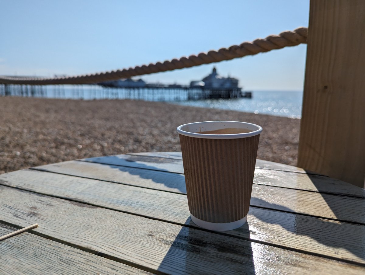 Coffee on the beach is the perfect start to the day!

#ukbeaches #coffee