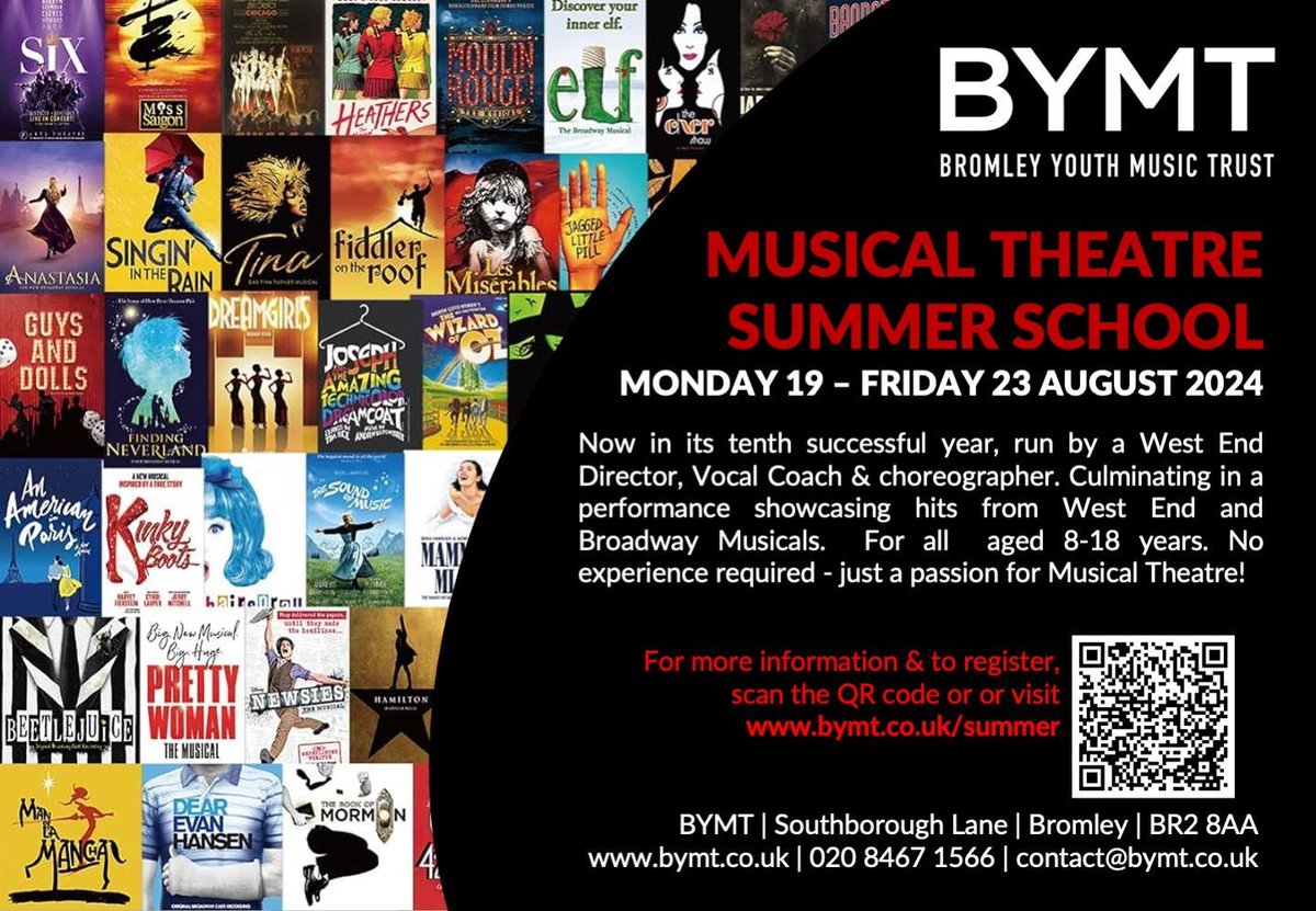 Still time to sign up for the fantastic Musical Theatre Summer School! Now in its tenth successful year, run by a West End Director, Vocal Coach &amp; choreographer. For all  aged 8-18 years. No experience required - just a passion for Musical Theatre! buff.ly/3Lo9Sk6