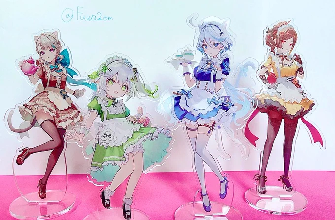 原神メイドのアクスタとても可愛く出来ました 