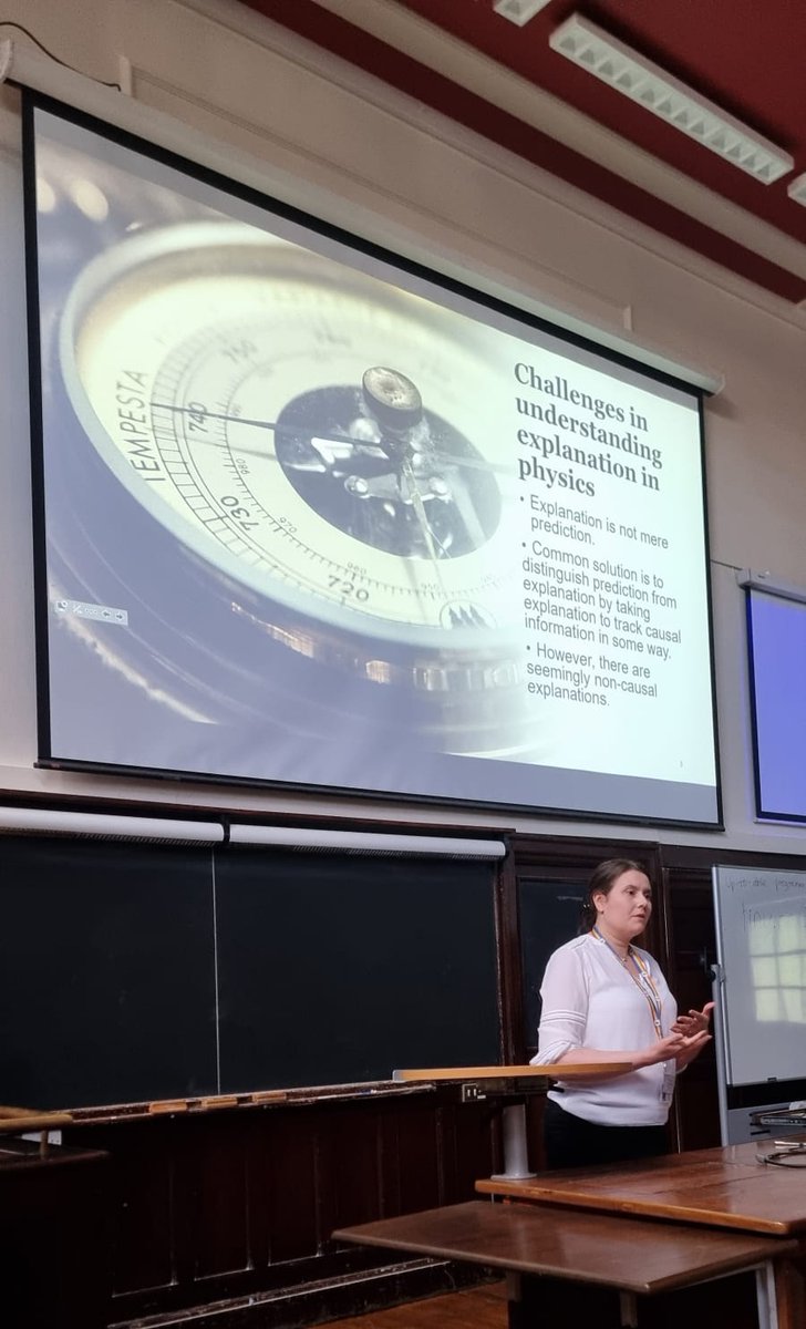Great start to the third day of the conference with a talk on the philosophy of science from Lina Jansson 🤔