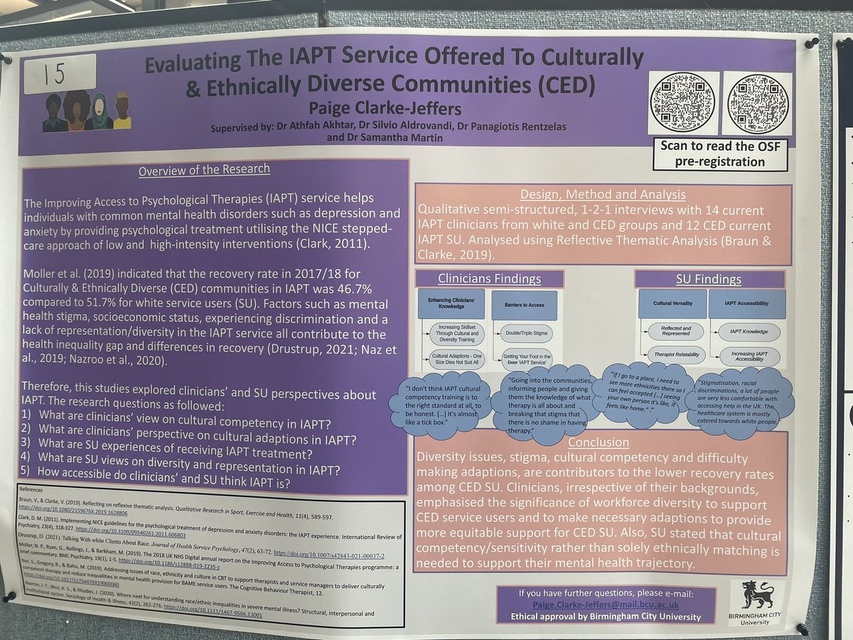 Paige_CJ's tweet photo. It is always great listening/seeing other students PhD work especially across the different faculties #rescon #bcu #steamhouse
Well done to the winners @abitious_shaw and runner ups on their presentations and/or posters. 👏🏾 https://t.co/sOc7OyIPSj