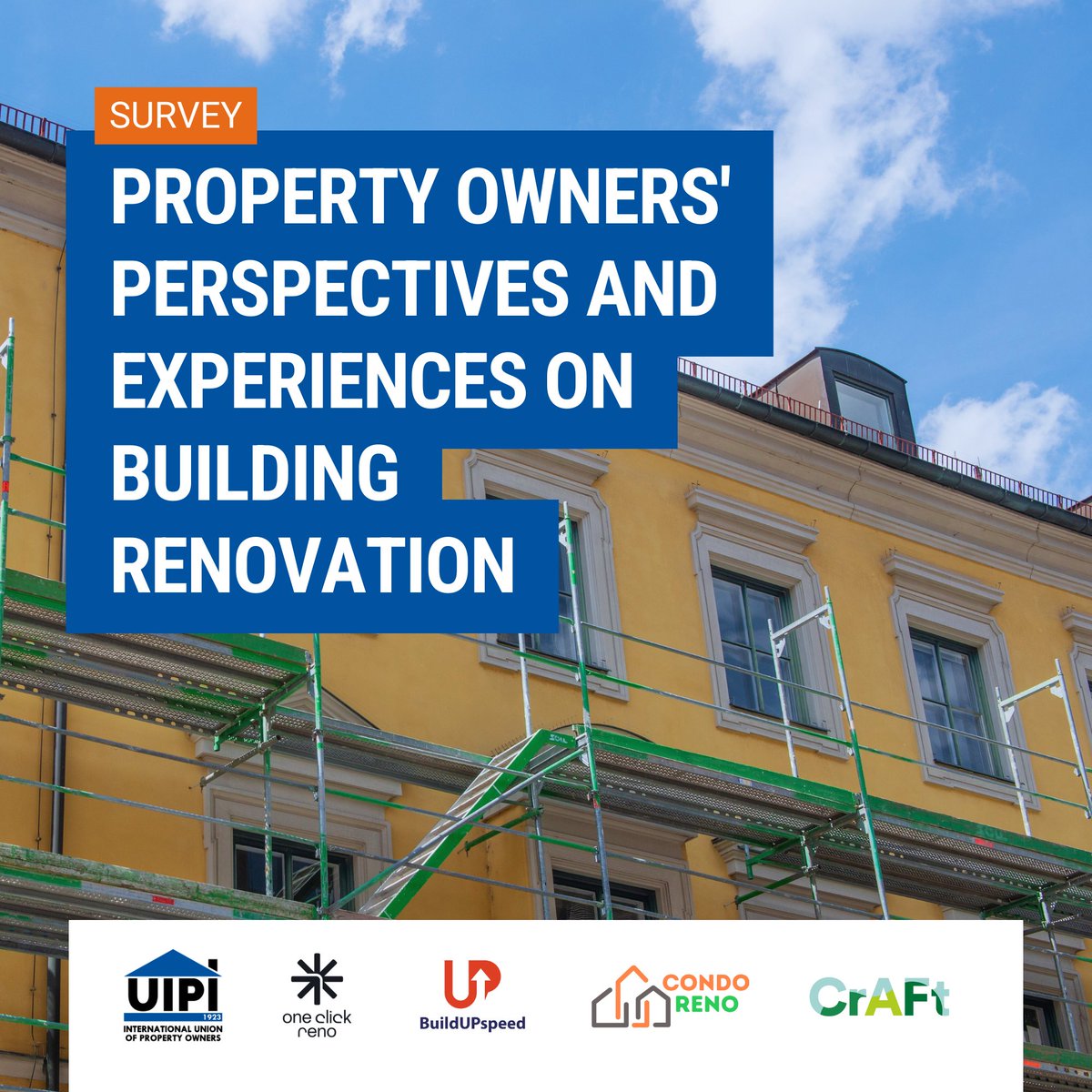 📢Your voice can shape the future of #BuildingRenovation and related climate policy in Europe!

Take part in our latest survey on #Sustainable and #EnergyEfficient renovation to gather your view as #PropertyOwner or #RealEstate professional.

▶️ uipi.com/survey-propert…