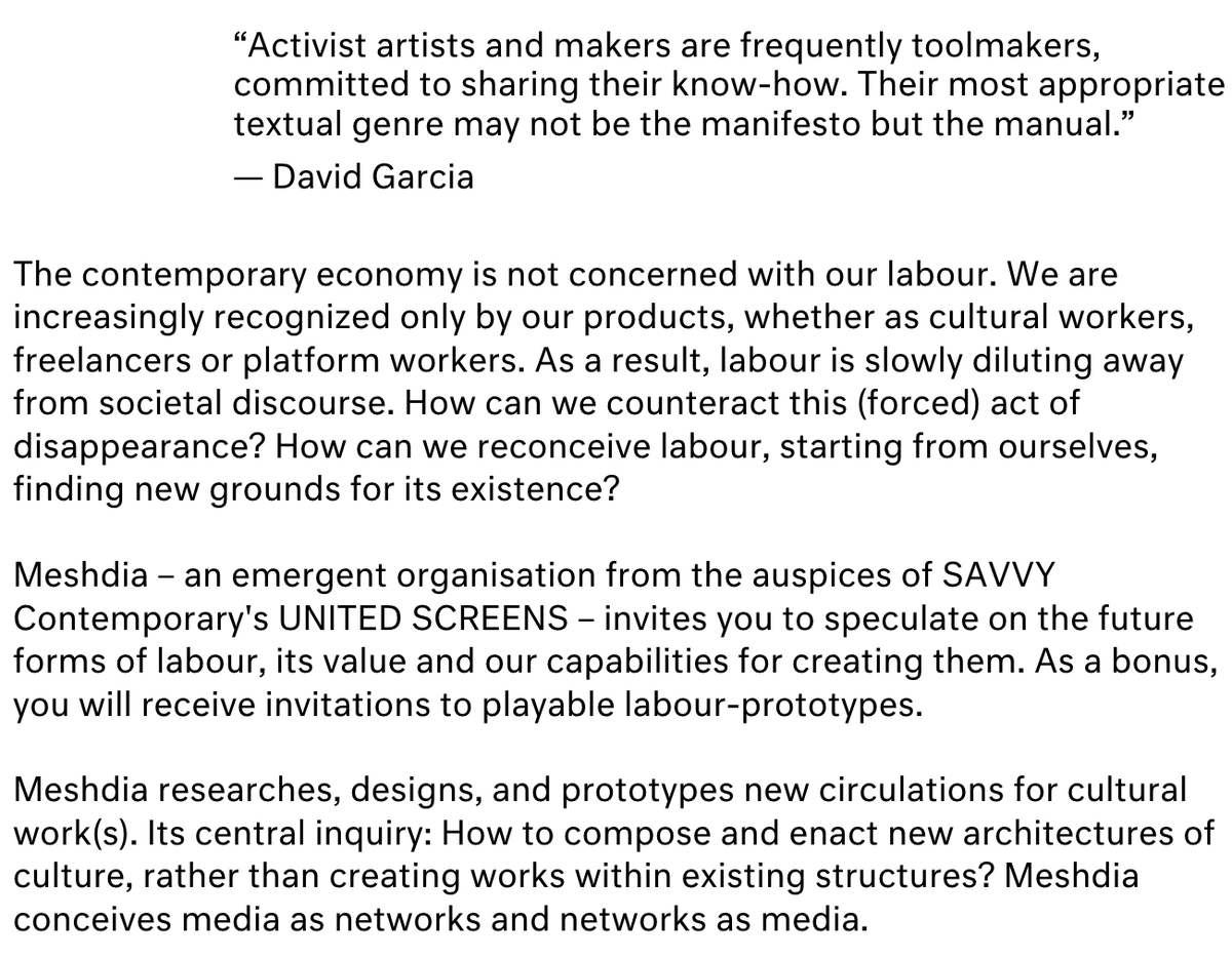 mesh_dia's tweet photo. Meshdia will be presented in Berlin on 19.07 at @SavvyArtSpace  within the frame of the exhibition “Labo*r  AN INVITATION TO ACTION… A BASIS FOR HOPE” in a collective dialogue among @1yunglong, Abhishek Nilamber and Pekko Koskinken🛠  ️ https://t.co/2Z2fdl41QR