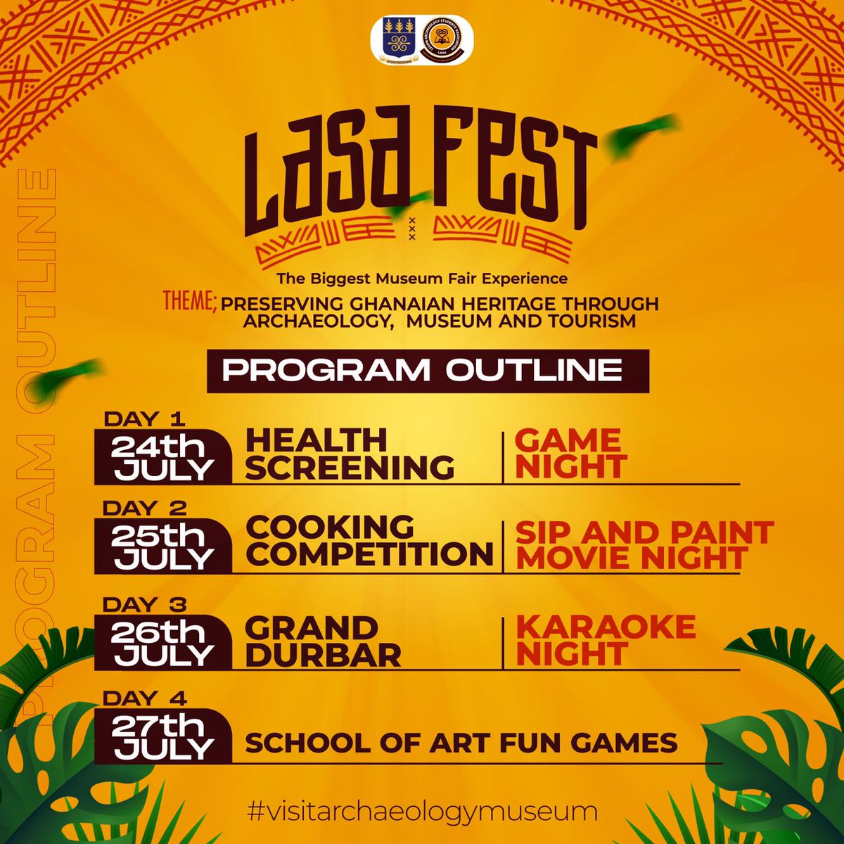 lasa_ug's tweet photo. 🔱🔆**The executive body of LASA is excited to invite you to the biggest museum fair experience, LASA Fest 2024, organized under the theme “Preserving Ghanaian Heritage through Archaeology, Museum, and Tourism.” https://t.co/08MxjD9vhi