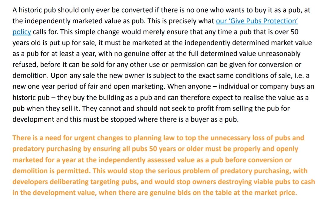 The Swan, York (Chair @CampaignforPubs) (@theswanyork) on Twitter photo The #KingsSpeech includes progressive <a href="/UKLabour/">The Labour Party</a> plans to tackle the #housingcrisis. 👍
BUT...
<a href="/GOVUK/">GOV.UK</a> must NOT relax #planninglaws regarding #pub conversions - only STRENGTHENED protection will save our remaining #pubs.
<a href="/mhclg/">Ministry of Housing, Communities & Local Gov</a> #community #infrastructure.
campaignforpubs.org.uk/manifesto-for-… The #KingsSpeech includes progressive <a href="/UKLabour/">The Labour Party</a> plans to tackle the #housingcrisis. 👍
BUT...
<a href="/GOVUK/">GOV.UK</a> must NOT relax #planninglaws regarding #pub conversions - only STRENGTHENED protection will save our remaining #pubs.
<a href="/mhclg/">Ministry of Housing, Communities & Local Gov</a> #community #infrastructure.
campaignforpubs.org.uk/manifesto-for-…