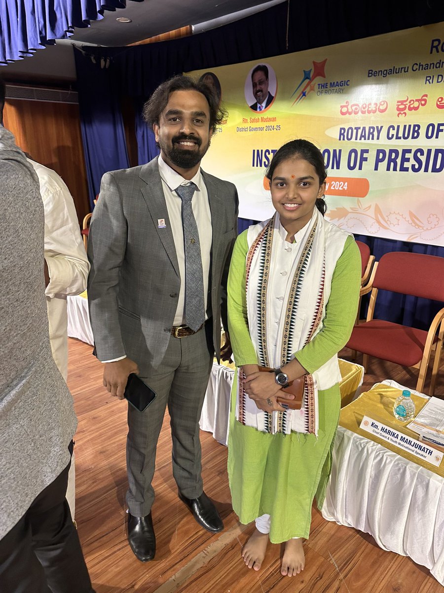 Jaykumar21's tweet photo. @HarikaManjunath was indeed a pleasure meeting. You are the fire brand of new India. More powers to you 💪 https://t.co/TXWoOPeucM
