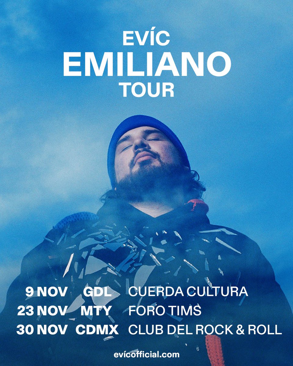 evic_official's tweet photo. Nos vamos de tour !!!! 🇲🇽🇲🇽🇲🇽🇲🇽🇲🇽

boletos ya disponibles !!! https://t.co/Ru4D0RzJ5y