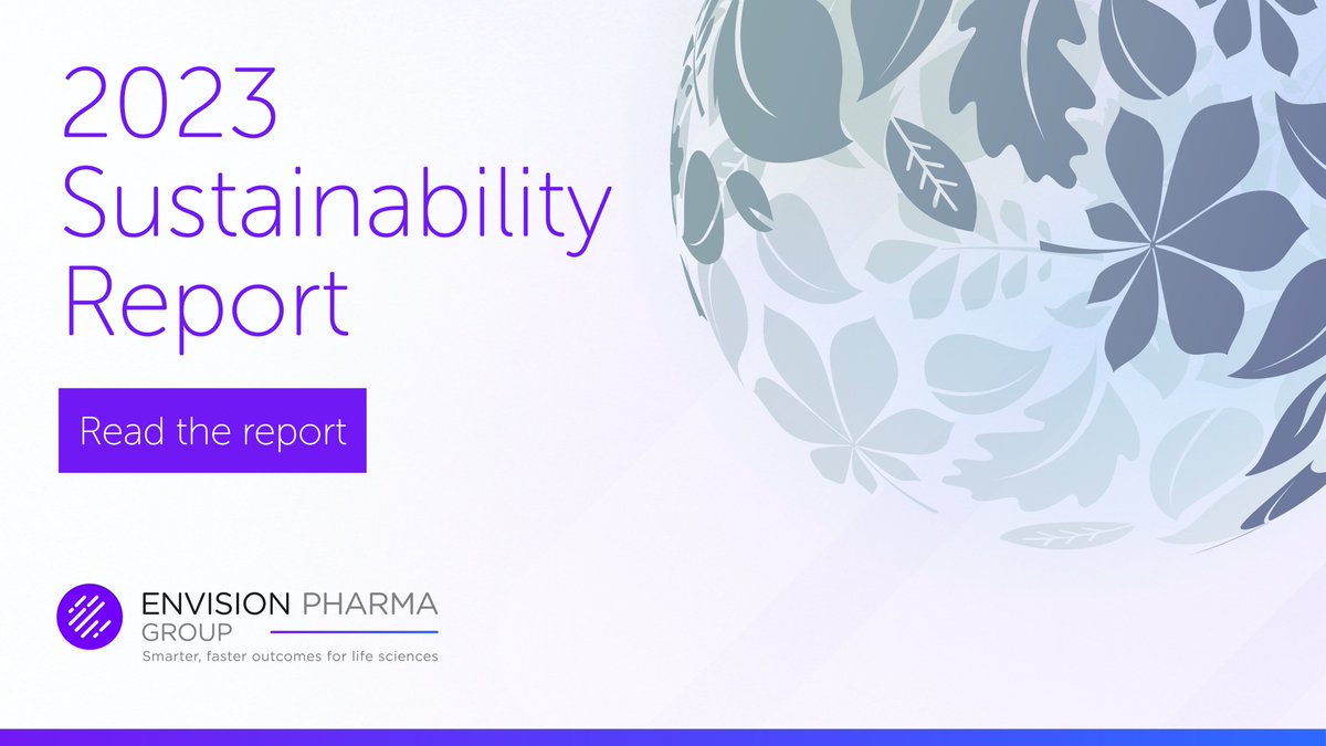 We are excited to announce that our 2023 Sustainability Report is now available on our website!  It showcases our dedication to sustainability and details the actions we have taken to positively impact the environment, our communities, and our business. envisionpharmagroup.com/sustainability…