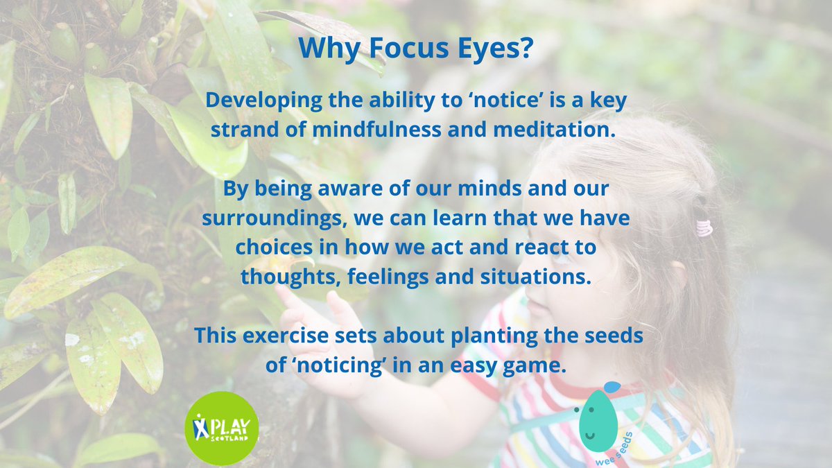 PlayScotland's tweet image. Getting outdoors is vital for our health &amp;amp; wellbeing but can be challenging with little legs. Why not try this simple game next time you head outdoors &amp;amp; help your family stay connected, whatever the weather!
#SummerofConnection #mindfulness #outdoorplay #Connection @WeeSeeds