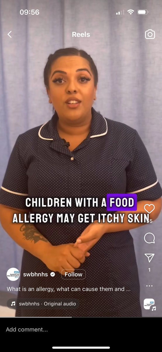 iang_uk's tweet photo. The fabulous @hayre.aman has created this #AllergyAwareness video with @swbhnhs 💙
https://t.co/b22yX40uRA
•She touches on the importance of non-drowsy antihistamines in the treatment of symptoms 🚫😴
•Nursing leadership at the forefront of public health messaging! #IANG https://t.co/gfXyzvsngA