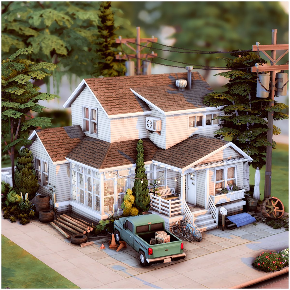 iamcowplant's tweet photo. small family home🌱 || no cc

small family home for a family of four, three bedroom, two bathrooms and a small terrace &amp; garden at the back of the house🤍

available on my gallery 
gallery id: iamcowplant 

@TheSims #TheSims4 #TheSims https://t.co/QFGgH7Oe5q