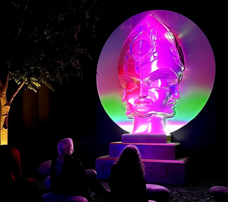 Our UK reseller <a href="/PrintingPortal/">Printing Portal</a>  created this beautiful sculpture for <a href="/lllusionaries/">Illusionaries</a> using our large format 3D printers. The 4 meter tall statue has been fully 3D printed and post processed by hand. Illusionaries is a experiential art hub nestled in London.