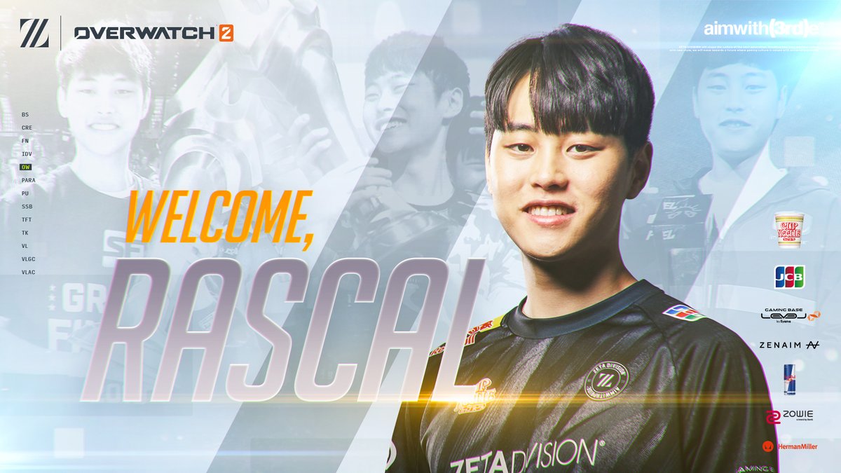 ⚡ZETA DIVISION - OVERWATCH

この度、Rascalが加入する運びとなりました。

立ち上がれ、正義のヒーローよ！ <a href="/Rascal/">Rascal(동준)</a>
西原、本気です。

📝zetadi.vision/3Lt21C4