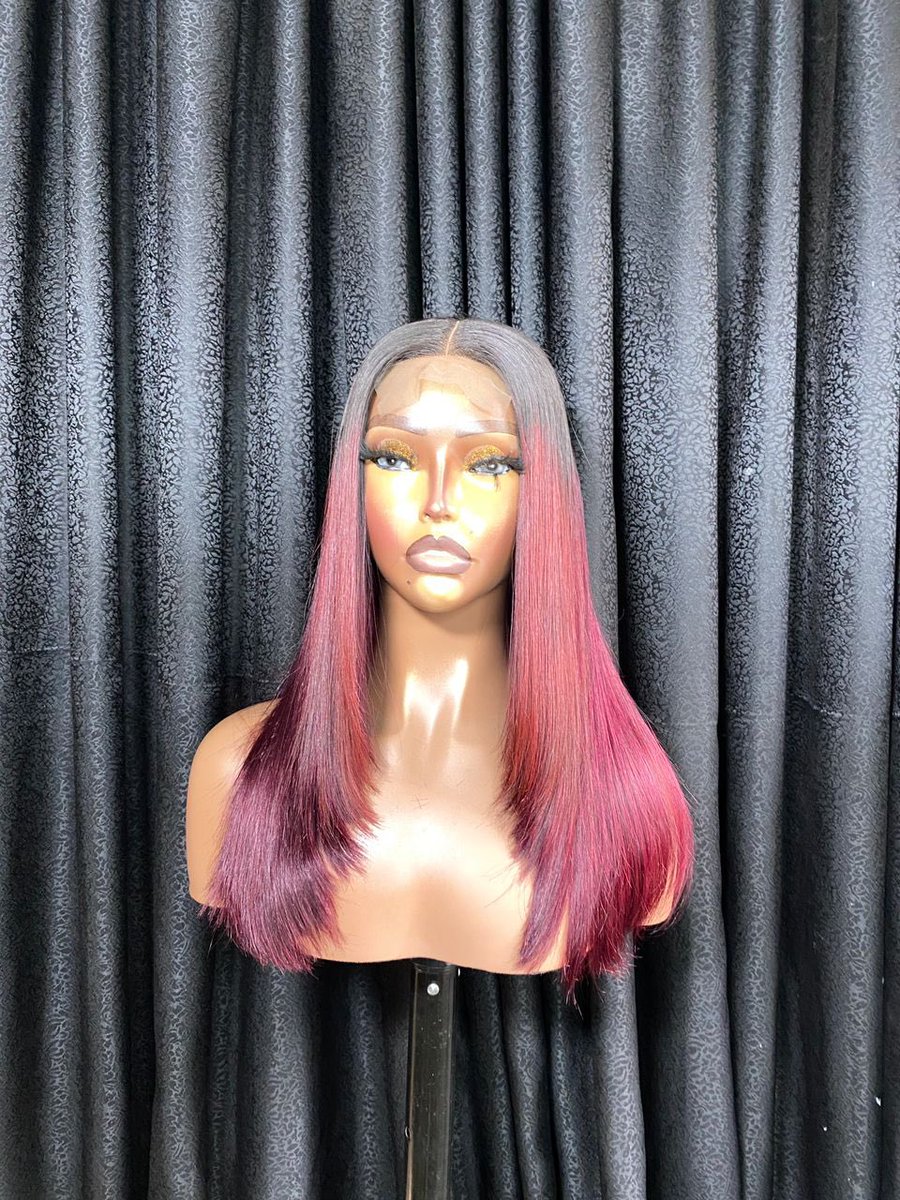 Feyisparkles's tweet photo. 14” Bonestraight ombre wine layered with matching 2by4 closure is available for N175,000 (200g).
Kindly help me Rt🙏🏿 https://t.co/UwoljsSjjo
