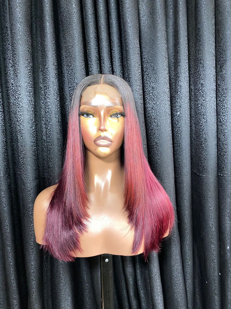 Feyisparkles's tweet photo. 14” Bonestraight ombre wine layered with matching 2by4 closure is available for N175,000 (200g).
Kindly help me Rt🙏🏿 https://t.co/UwoljsSjjo
