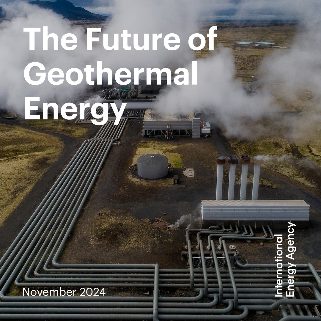 Fatih Birol (@fbirol) on Twitter photo Geothermal energy can play an increasing role in energy systems worldwide as new technologies emerge
In November, <a href="/IEA/">International Energy Agency</a> will release a new report on The Future of Geothermal Energy, mapping out how to unlock its benefits for energy security, emissions reductions & job creation Geothermal energy can play an increasing role in energy systems worldwide as new technologies emerge
In November, <a href="/IEA/">International Energy Agency</a> will release a new report on The Future of Geothermal Energy, mapping out how to unlock its benefits for energy security, emissions reductions & job creation